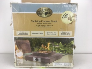 lot 32 image: Tabletop Propane Firepit