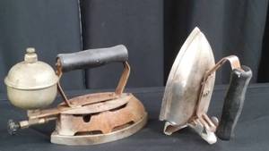 lot 64 image: 2 VINTAGE IRONS