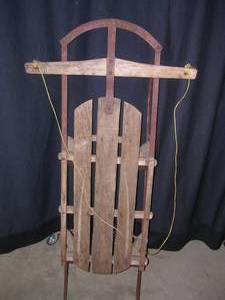 lot 87 image: VINTAGE SLED