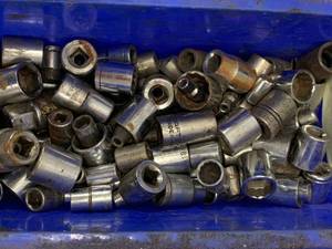 lot 23 image: Over 10 Pounds of Sockets (Lots of US Made Craftsman, SK)