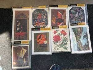 lot 64 image: Lot of 8 Patricia Nimocks Decoupage Art Prints