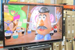lot 4 image: Sharp Aquos 70 Smart LED Quattron Television  Monitor  Display Model LC-70LE734U