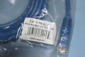 lot 13 image: New Lot of 20 Cat6 Ethernet  LAN  Network Cat5 Patch Cables - 10 Long
