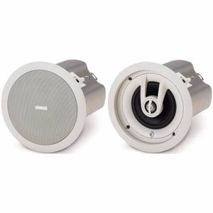 lot 12 image: New in Box PAIR of QSC Acoustic Design Wide Bandwidth High Fidelity Pro Audio Ceiling Speakers