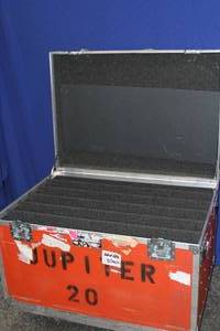 lot 27 image: Foam Lined Heavy Duty ATA Shipping Travel Storage Case with Divided Interior & Casters