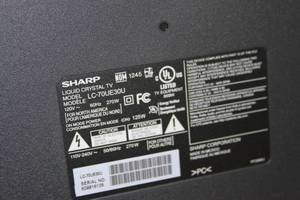 lot 41 image: Sharp Aquos ULTRA HD 70 LED Smart TV Model LC-70UH30U