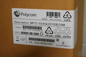lot 75 image: Lot of 3 NEW Polycom EagleEye Eagle Eye III Full HD Video Conferencing MPTZ-9 Cameras