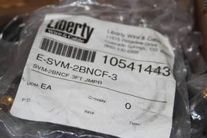 lot 100 image: Lot of 80 New Liberty 1-3 Premium Molded S-Video Mini Din to YC BNC 26 AWG High Resolution Female Cables