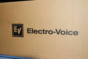 lot 110 image: Lot of Miscellaneous JBL QSC Bogen Electo-Voice EV Pro Audio Speakers & Accessories