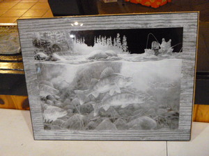 Walleyes Reversed Etching