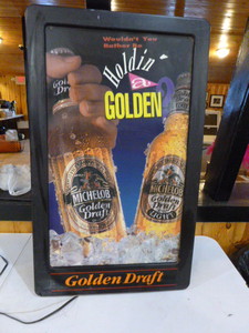 Michelob Golden Draft Lighted Bar Sign