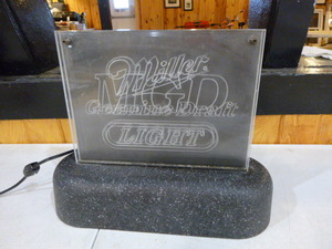 Miller Genuine Draft Light Lighted Bar Sign