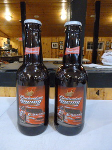2 Budweiser Racking Beer Bottles