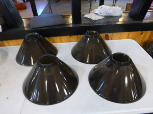 4 Plastic Bar Light Shades