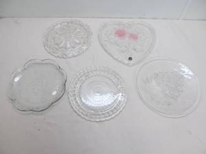 glass serving platters