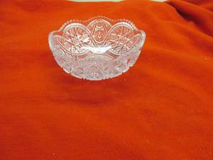 cut glass lead cyrstal bowl