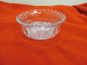 depressed lead crystal bowl