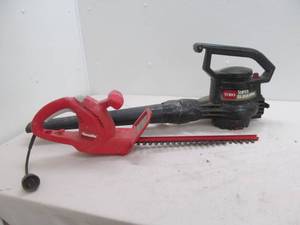 Blower vac, hedge trimmer