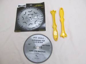 Saw blades, wood table saw pushers