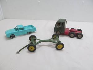 John Deere wagon frame, ranch hero, truck