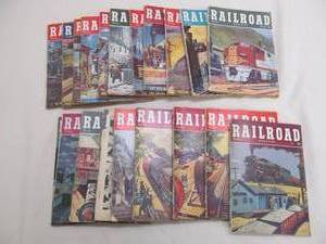 Vintage railroad magazines