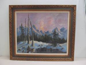 Hilda Burgess oil on canvas