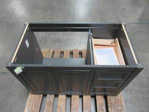 lot 103 image: Moen Darcy 42 in. W x 22 in. D Bath Vanity Cabinet Only in Shale Gray DC42-SY