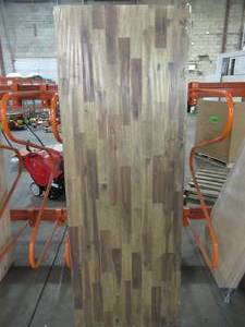 lot 604 image: Interbuild 6 ft. L x 2 ft. 1.5 in. D x 1 in. T Butcher Block Countertop in Brown Stained Acacia 122117