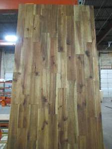 lot 610 image: Interbuild Acacia 8 ft. L x 25 in. D x 1.5 in. T Butcher Block Countertop in Brown Oil Stain 669179