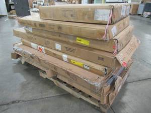lot 304 image: WHOLESALE MIXED PALLET OF MISCELLANEOUS PLATFORM BEDS, HEADBOARDS AND MORE