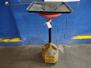 lot 26 image: Portable Oil Drain Cart...