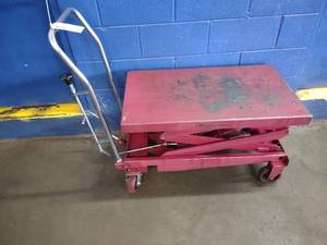 lot 36 image: Scissor Lift Cart, 750 lb. Capacity...