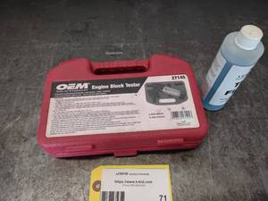 lot 71 image: OEM Engine Block Tester with Fluid...