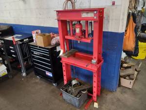lot 9 image: H-Frame Press, 24 Throat, Works...