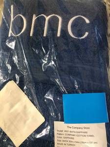 lot 12 image: Cotton Sapphire Solid Turkish Cotton Bath Towel (1), VK37-BATH-SAPPHIRE, NEW