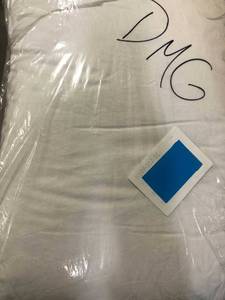 lot 47 image: Organic White Extra Firm Down Queen Pillow (1), PP45-Q-WHITE, NEW
