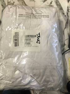 lot 50 image: Cotton 4-Piece White Solid 300-Thread Count Percale Queen Sheet Set, EC40-Q-WHITE, NEW