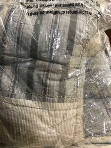 lot 64 image: Carys Multicolored Geometric Cotton Patchwork King Quilt, 50335Q-K-MULTI, NEW