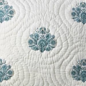 lot 69 image: Stockton Multicolored Floral Medallion Cotton King Quilt, 50300Q-K-MULTI, NEW