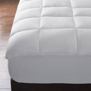 lot 71 image: CoolMAX Mattress Pad White Size Twin, MB35-T-WHITE, NEW