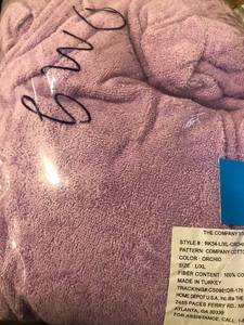 lot 86 image: Company Cotton Adult LargeExtra Large Orchid Bath Robe, RK34-LXL-ORCHID, NEW