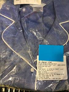 lot 99 image: Isla Womens Cotton & TENCEL Lyocell Nightshirt, 68048S-S-HERITAGE-BLUE, NEW