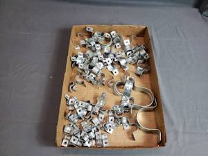 lot 13 image: Flat of Misc.  Conduit Wall Straps
