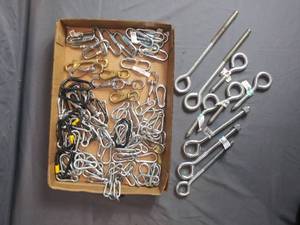 lot 30 image: Eye Bolts, Quick Links, Clasps, Carabiners