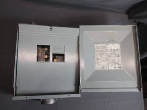 lot 47 image: Cutler Hammer 8 Space Outdoor Electrical Panel