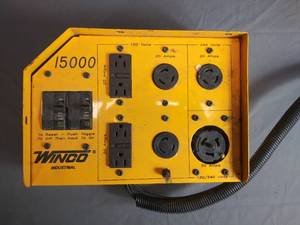lot 48 image: Winco 15000 Gen Set Power Panel