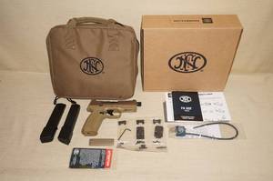 lot 3 image: FN America 509 Tactical FDE 9mm Semi Auto Pistol