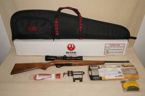 lot 8 image: Ruger 1022 .22 LR Rifle with Scope