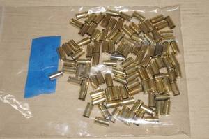lot 28 image: 100 .40 S&W Once Fired Brass Shell Casings