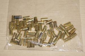 lot 30 image: 50 .40 S&W Once Fired Brass Shell Casings